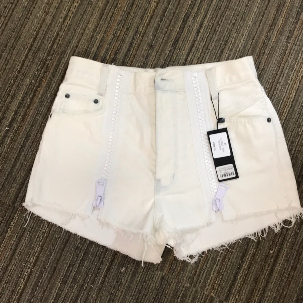 White Carmar Jean Shorts